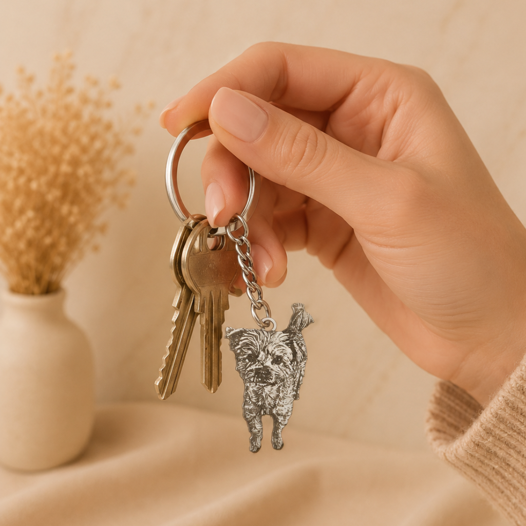Llavero personalizado con la foto de tu mascota
