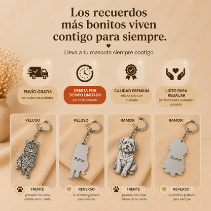 Llavero personalizado con la foto de tu mascota